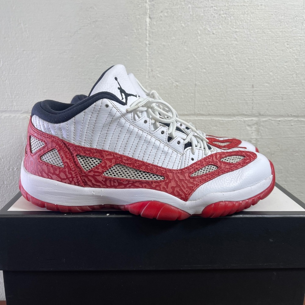 Nike Air Jordan 11 XI Retro Low IE White Gym Red Black‎ 919712-101 Men's 11 US